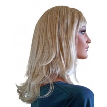 Blonde Perücke mit Platin Blonden Spitzen 40 cm 'BL023'
