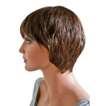Short Haircut Woman Wig Dark Brown Root tipped with Medium Auburn 'BR011' 