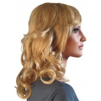 Womans Wig 'BL005' Curly Blonde 40 cm