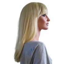 Perruque Blonde Pâle de Cheveux mi-longs 50 cm 'BL020'