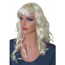 Perruque Ondulée Blonde Pâle 60 cm 'BL022'