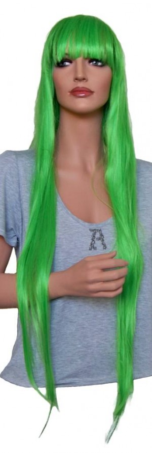 Anime parrucca verde 105 centimetri 'CP019'
