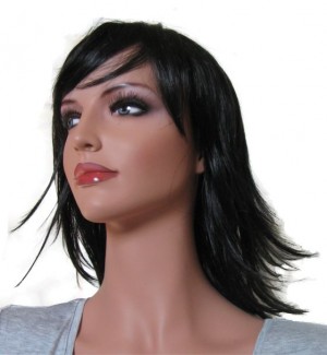 черна перука за жена 'B001' 55cm